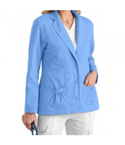 Landau three button lab coat - Ceil - XL