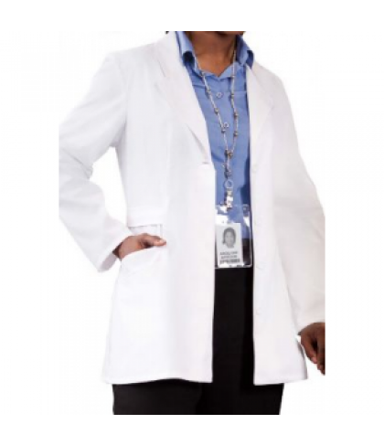 Meta 30 inch women's stretch lab coat - White - 0