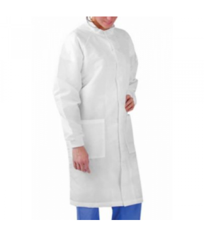 Landau uniforms unisex barrier lab coat - White - 2X