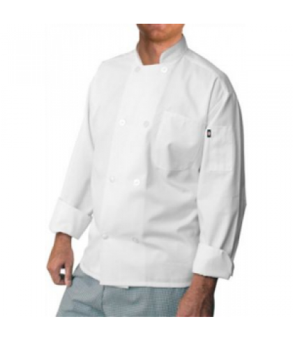 Dickies Chef 8 Button Chef Coat - White - S