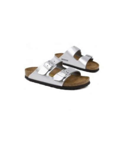 Birkenstock Arizona soft footbed womens sandal - Silver - 39