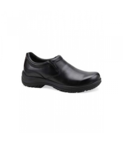 Dansko Wynn black smooth leather nursing clog for men - Black - 42