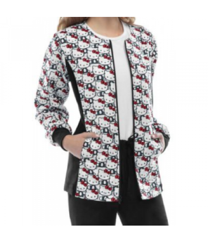 Cherokee Tooniforms Hello Kitty Always print scrub jacket - Hello Kitty - XL