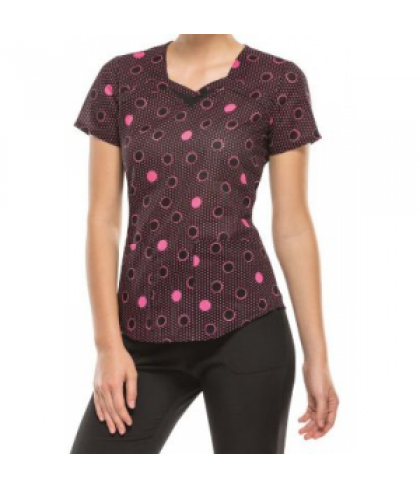 HeartSoul Dots Not All print scrub top - Dots Not All - XS