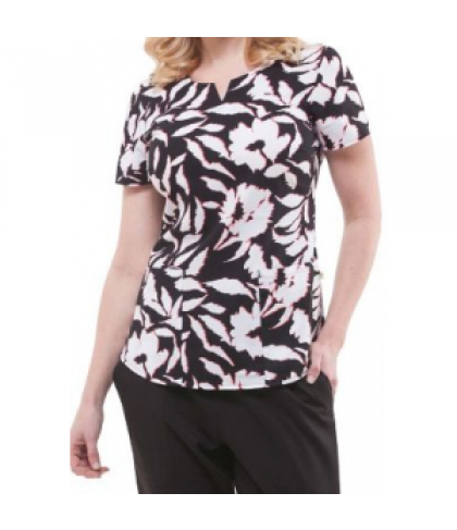 Healing Hands Tigress Bella notch neck print scrub top - Tigress - S