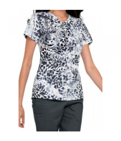 Landau Majestic Smart Stretch print scrub top - Majestic - S