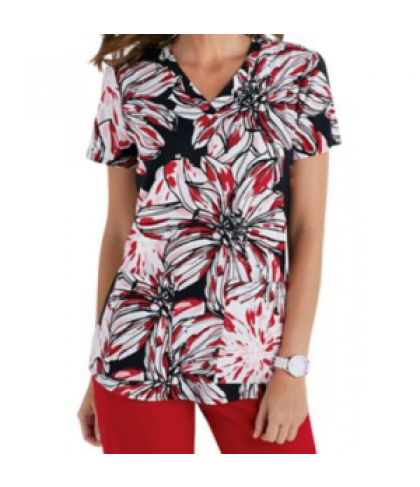 Greys Anatomy Bora Bora Hot Tamale print scrub top - Bora Bora Hot Tamale - M