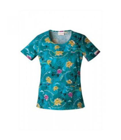 Cherokee Dream Play print scrub top - Dream Play - XS