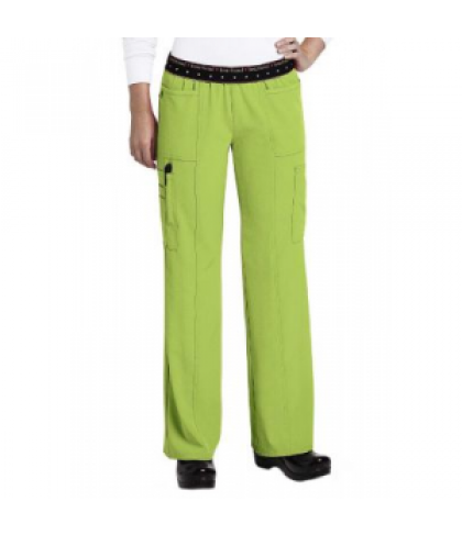 HeartSoul elastic cargo scrub pant - Citrus Blast - PL