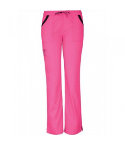 HeartSoul Breast Cancer Awareness Charmed scrub pants - Pink Party - XL