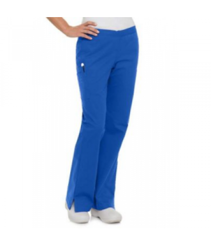 Landau Smart Stretch 5 pocket flare cargo scrub pant - Royal - PM