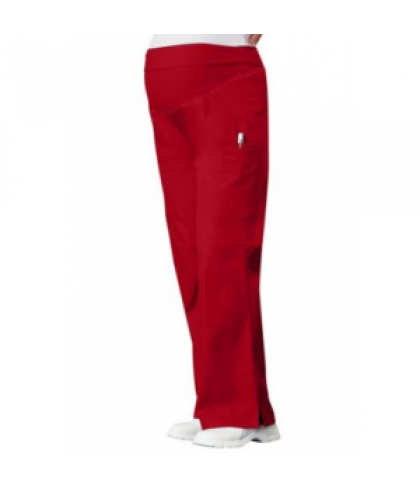 Cherokee Flexibles maternity flare-leg scrub pants - Red - S