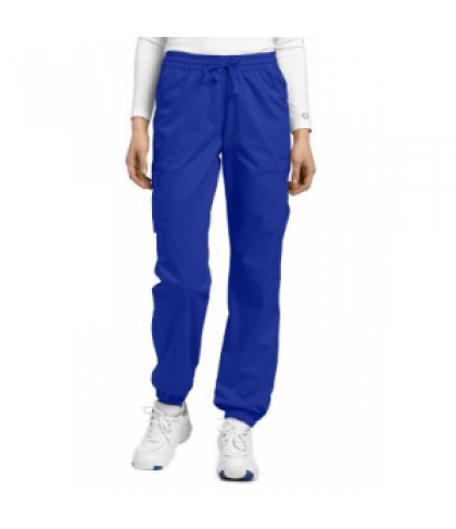 White Cross Allure Jogger drawstring scrub pant - Galaxy blue - S