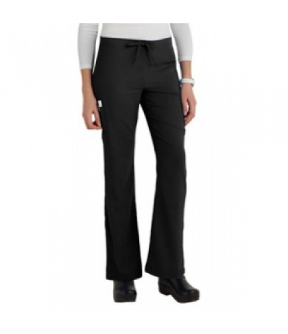 White Cross Oasis Stretch drawstring scrub pant - Black - XS