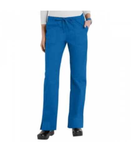 Cherokee Workwear Core Stretch mid-rise slim drawstring scrub pant - Royal - PXL