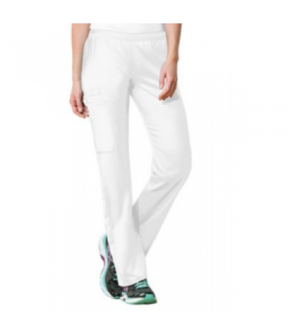 Cherokee Workwear Flex pull on scrub pant with Certainty - White - PXL