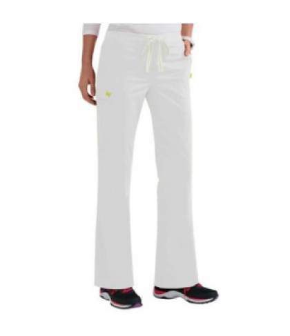 ViVi by Med Couture Sherry drawstring scrub pant - White - PM