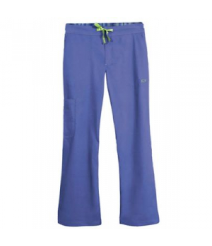 IguanaMed Mens Icon scrub pant - Azure blue/iguana green - M