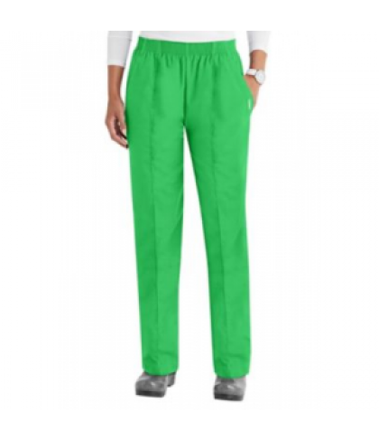 Landau creased front scrub pant - Lucky Green - XS