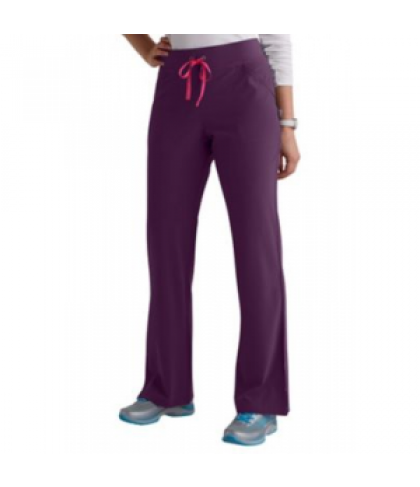 Smitten Backstage drawstring scrub pant - Eggplant - TM