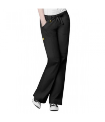 WonderWink Origins Tango drawstring with elastic waist scrub pant - Black - PXS