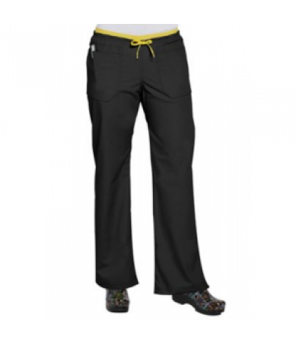 WonderWink Origins Uniform 5 pocket drawstring scrub pant - Black - XXS