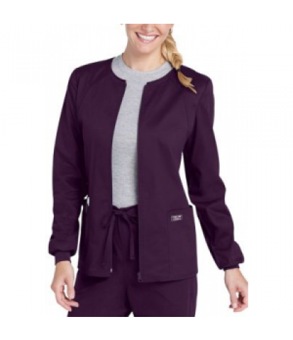 Cherokee Workwear Core Stretch scrub jacket - Eggplant - L