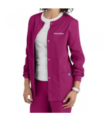 Cherokee Workwear cardigan scrub jacket - Azalea - XXS