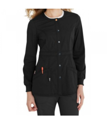 Code Happy basic scrub jacket with Certainty - Black - XXS