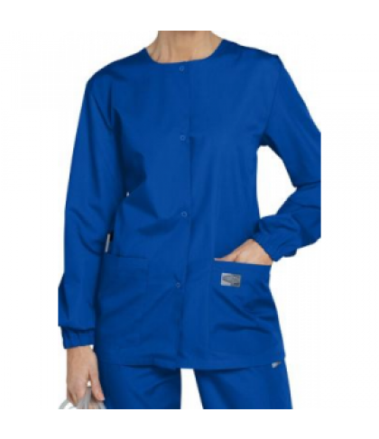 ScrubZone round neck scrub jacket - Nautical Blue - 3X
