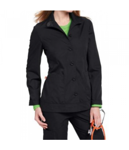 Orange Standard Daytona scrub jacket - Black - 2X