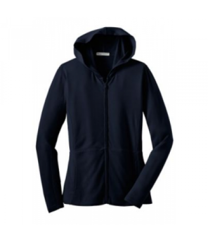 Ladies modern stretch full zip jacket - Navy - S