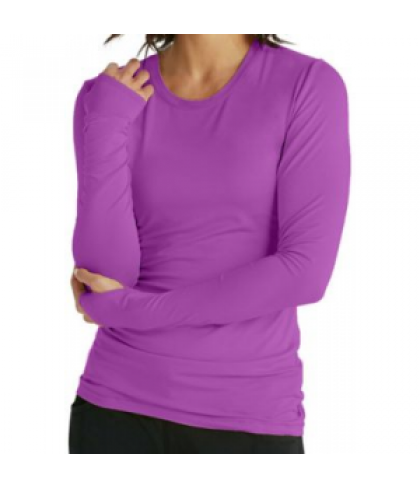 Infinity by Cherokee long sleeve knit underscrub tee with Certainty - Wild Orchid - 2X