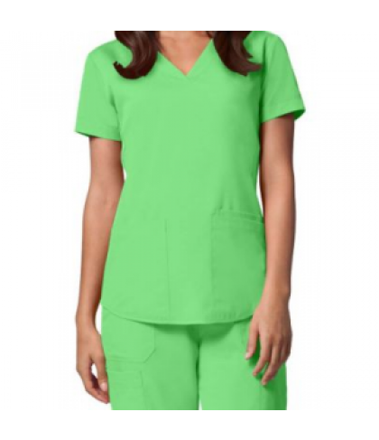 NrG by Barco v-neck scrub top - Apple - S