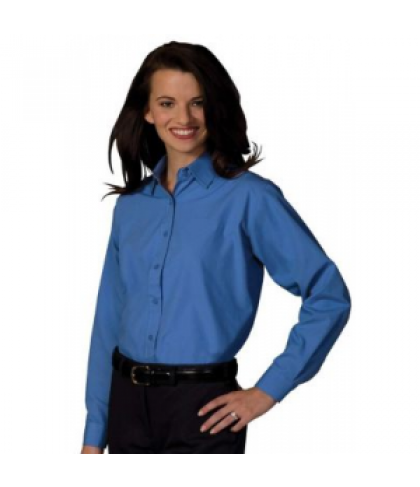 Ladies broadcloth shirt - French Blue - XS