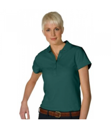 Ladies poly mesh polo - Forest green - XS