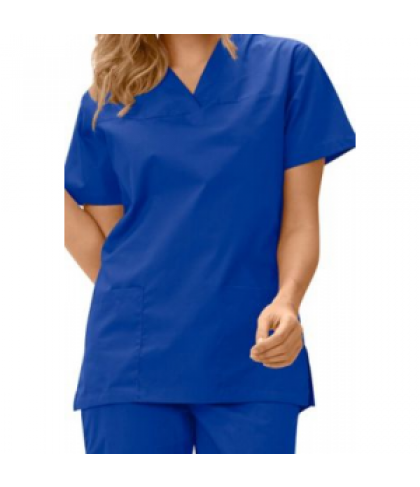 Fashion Seal ladies v-neck scrub top - Blueberry - XS