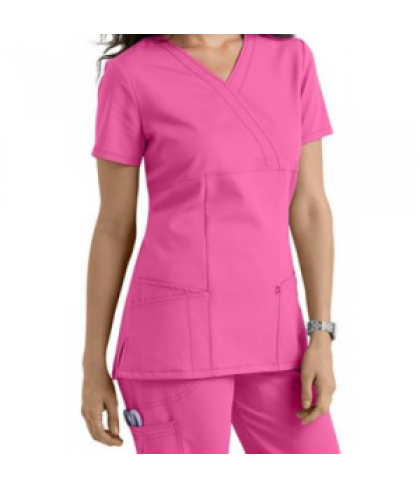 Urbane Ultimate Ashley crossover scrub top - Cotton Candy - XS