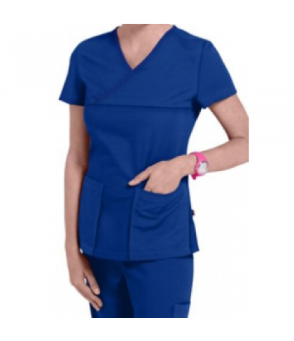 Urbane Ultimate Mandi crossover scrub top - Galaxy - 3X