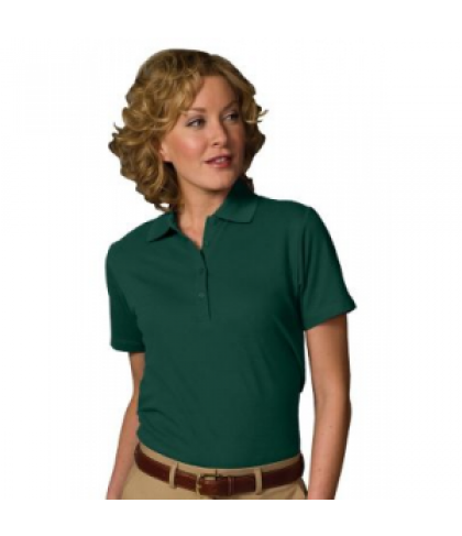 Womens soft touch pique polo - Hunter - S