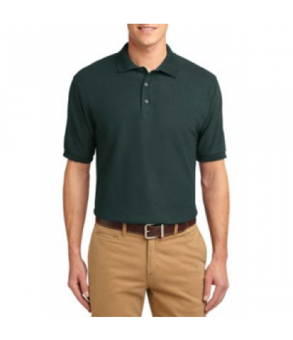 Port Authority Mens Silk Touch short sleeve polo - Dark Green - S