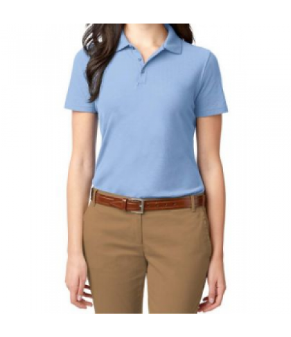 Port Authority ladies stain resistant polo tee - Light Blue - M