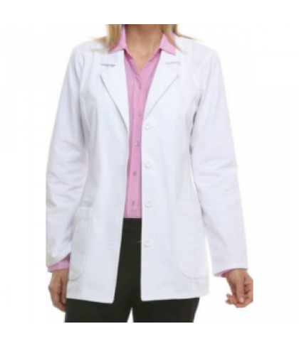 Dickies women's fashion lab coat - WHITE - XS