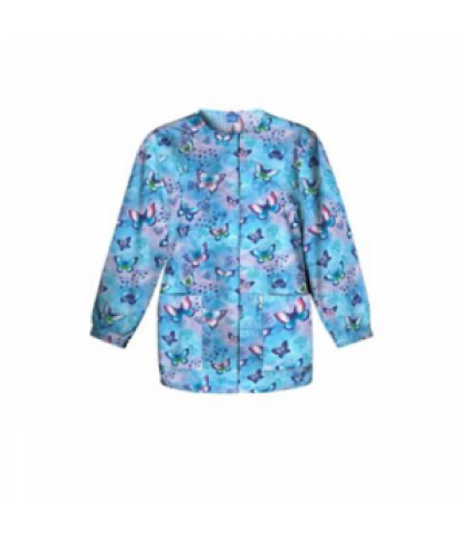 Cherokee Scrub HQ Fly by Night print scrub jacket - Fly By Night - XS