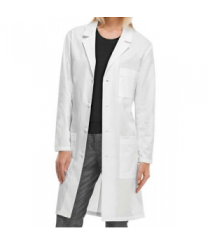 Cherokee long unisex lab coat with Certainty Plus - White - L