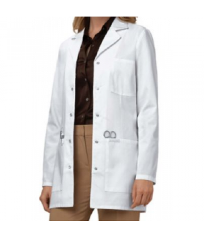 Cherokee snap front 32 inch lab coat with Certainty - White - XS