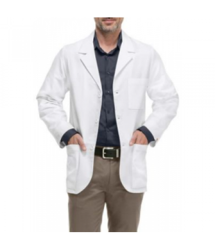 Cherokee mens consultation 31 inch lab coat with Certainty Plus - White - 3X