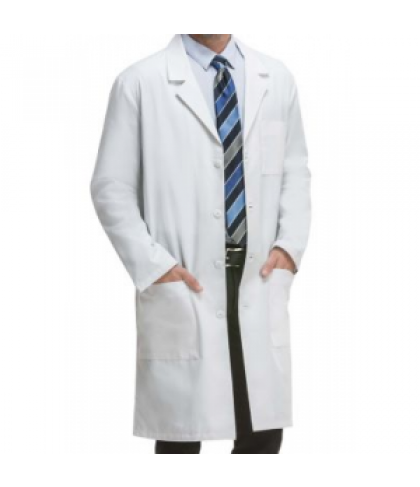 Cherokee 40 inch unisex lab coat with Certainty Plus - White - XS
