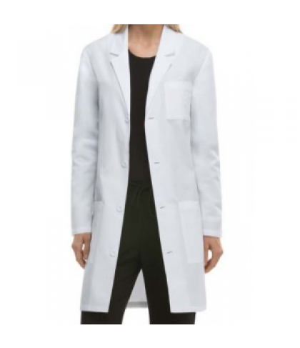 Dickies Professional Whites with Certainty Plus unisex 37 inch lab coat - White - M