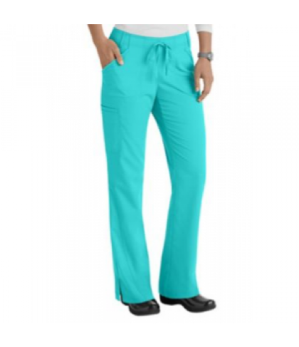 NrG by Barco 5 pocket cargo scrub pant - Aquamarine - XS